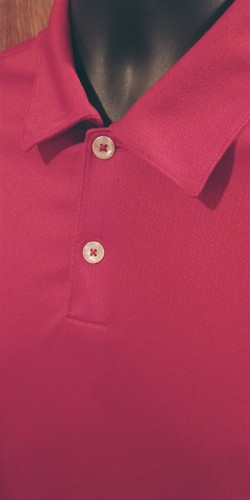 NIKE FitDRY GOLF Men's Crimson Polo Shirt (Med) - Picture 6 of 6