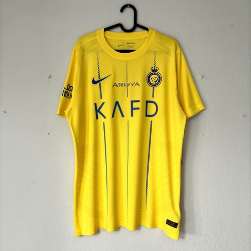 NEW 2023 2024 Al Nassr Saudi Arabia Ronaldo Nike Home Kit Soccer Jersey Shirt CR - Picture 8 of 14