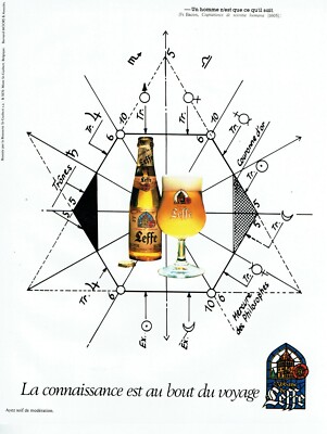 Advertising 099 1988 Beer Abbey Leffe Mercury of Philosophies