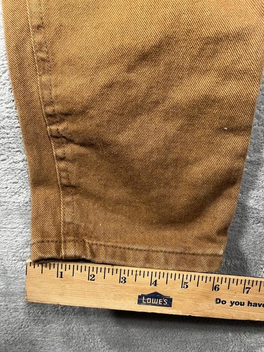 Jeans LEE Remachazados Para Mujer Talla 12 Largos Calce Relajado Marrón Hecho en Unión EE. UU. - Imagen 11 de 14