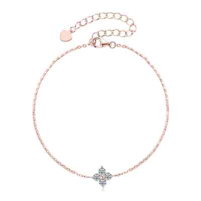 1ct Armband 18K Rotgold Diamant Testpass Laborgefertigt VVS1/D/Top