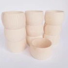 Wooden Round Bangles Height 5 cm, Set of 10,  For DECOUPAGE / UNPAINTED