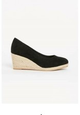 Evans WIDE FIT   Navy Wedges Shoe   Navy  9E