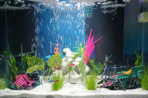 SLOCME Aquarium Schiffswrack Dekorationen - Luftsprudler versunkenes Schiff - Bild 2 von 12