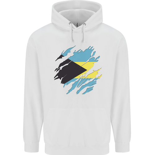 Torn Bahamas Flag Bahamians Day Football Childrens Kids Hoodie - Picture 3 of 88