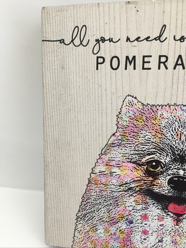 Tipsey Geschenk Pomeranian Wandrelief All You Need is Love and a Pomeranian - Bild 9 von 9