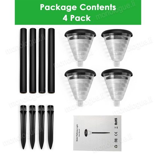 4x Outdoor LED Solar Torch Dancing Flame Light Garden Flickering Lamp Waterproof - Picture 12 of 14