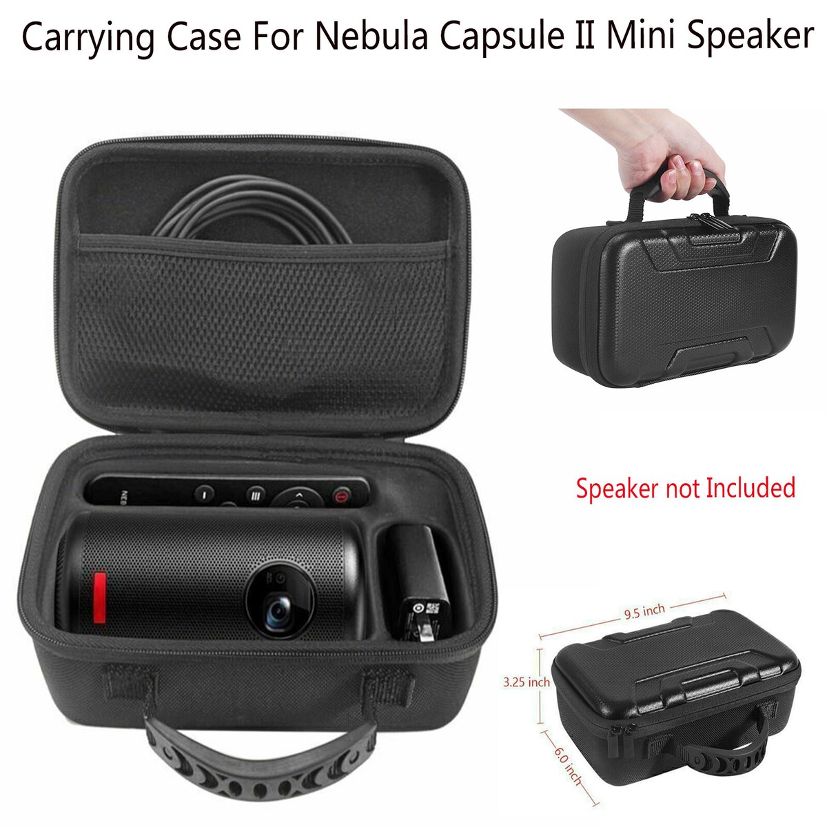 Portable Bag Case Cover Shockproof for Nebula Capsule II Portable Bag Case Cover Shockproof for Nebula Capsule II