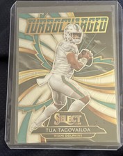 2020 PANINI SELECT TUA TAGOVAILOA TURBOCHARGED ROOKIE SILVER PRIZM RC #T21