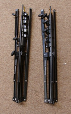 Pair of Manfrotto 5002BL Light Stands Photography Folding Black