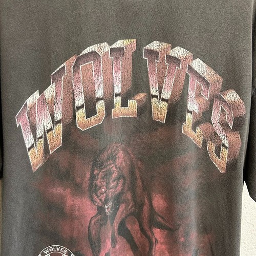 Camiseta Darc Sport Wolves Para Hombres M Manga Corta Pullover Crew Desteñido Gimnasio Gráfico - Imagen 5 de 8