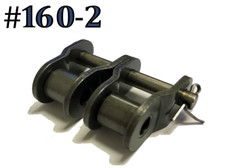 #160-2 DOUBLE ROLLER DUPLEX CHAIN OFFSET CONNECTING LINK *PACK OF 2*
