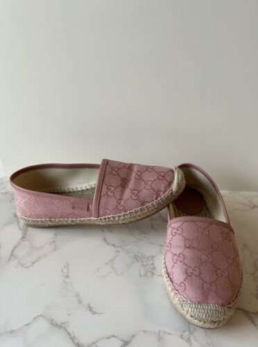 Gucci Women Soft Print Espadrilles Sneakers - Gucci 36 US 6 UK 3.5 - Picture 2 of 11