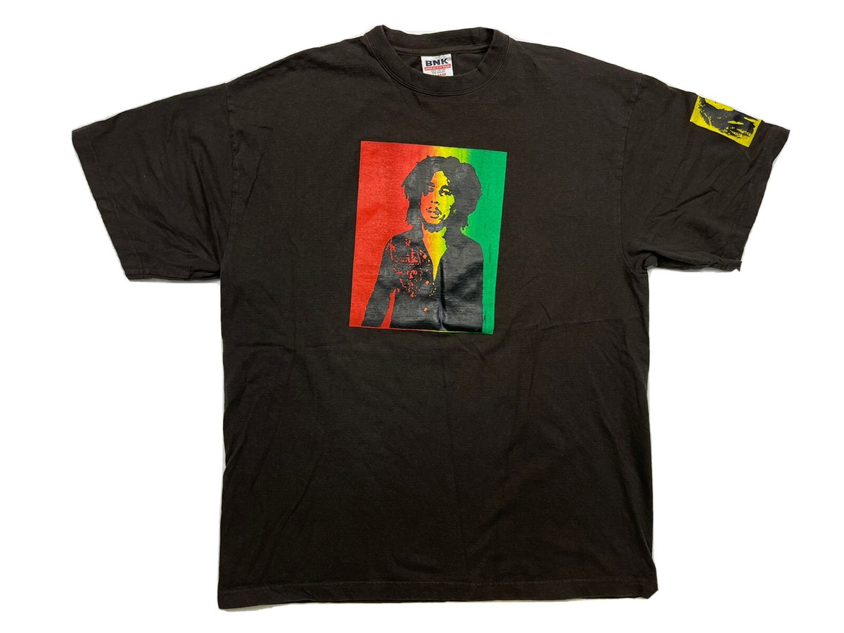 Vintage 90s Bob Marley Reggae Band Tee Shirt USA Made Single Vintage 90s Bob Marley Reggae Band Tee Shirt USA Made Single