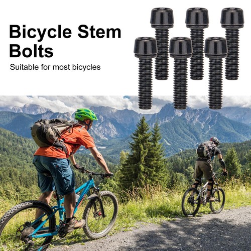 6 Piezas Acero Inoxidable M5x18mm Hexagonal Arandela Cabeza Redonda Perno para Bicicleta Bicicleta Bicicleta Vástago - Imagen 10 de 13