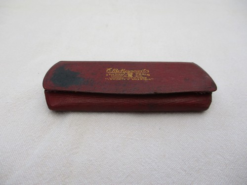 ANTIQUE EYGLASSES "PINCE NEZ" GOLD PLATED CASED 19th AMERICA IMPORTED MEYROWITZ - Picture 3 of 13