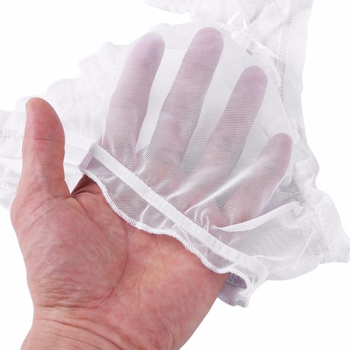 Damen transparenter Netz durchsichtig Cami BH Trägershirt Tank Crop Tops Dessous BH Clubwear - Bild 58 von 103