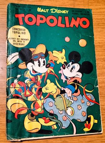 TOPOLINO LIBRETTO # 38 - FEBBRAIO 1952 - CON BOLLINO - ORIGINALE- BUONO - 第 1/4 張圖片