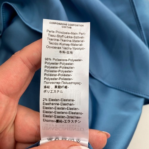 Rinascimento Women Blue Crew Neck Sleeveless Blouse Size 50 EU 46 UK 18 US 16 - Picture 6 of 9