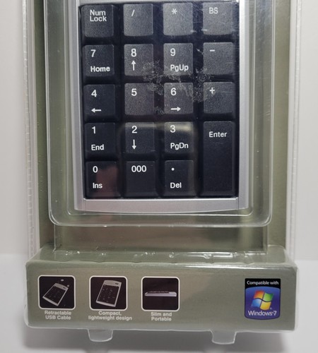 Adesso Numeric Slim and Portable Computer Keypad Compatible with Windows 7 - Picture 4 of 4