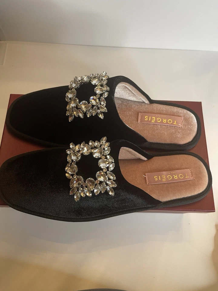 Toboganes Torgeis Pippi para mujer talla 10 - negros Foto 3 de 4