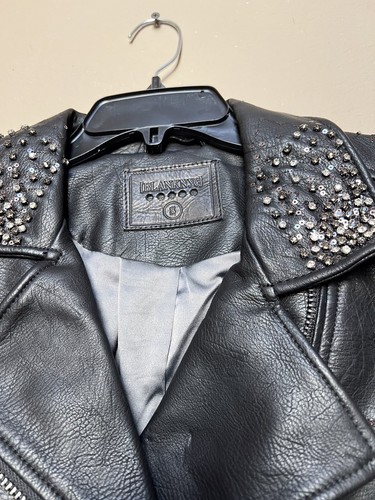 Chaqueta de Motocicleta de Cuero Sintético BLANK NYC Star Struck Talla S Negra. Nuevo con etiquetas - Imagen 5 de 11
