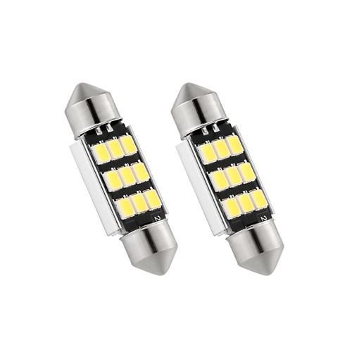 36MM/6418 White LED License Plate Dome Map Light Bulbs 6500K For VW Volvo Toyota - Picture 10 of 11