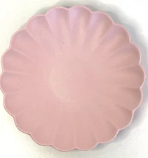 Meri Meri PINK Reusable Bamboo Plates (Pack of 6) Scalloped 7 3/4”x7 3/4” NEW