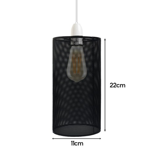 Modern Light Shade Drum Design Easy Fit Ceiling Cage Pendant Wall Desk Lampshade - Picture 9 of 100