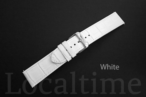 LIQUIDACIÓN Correas de reloj de cuero de becerro italiano de grano de cocodrilo de 20-30 mm y 9 colores - Imagen 21 de 21