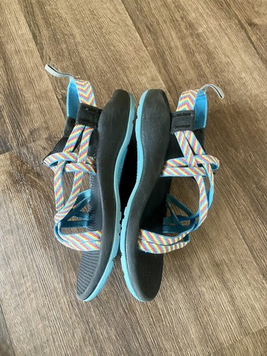 Chaco Kids ZX/1 Ecotread Water Sandals Fiesta Sport Girls Size 3 Double Strap - Picture 4 of 6