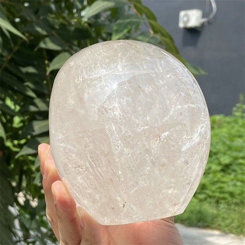 2.44kg Clear Quartz Skull Natural Quartz Crystal Skull Carving Reiki Heal Gift - Picture 10 of 11
