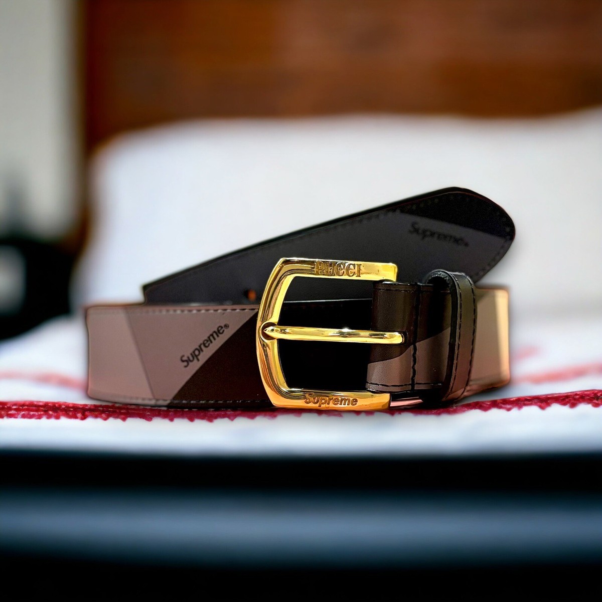 SUPREME x EMILIO PUCCI BELT S/M BLACK | eBay