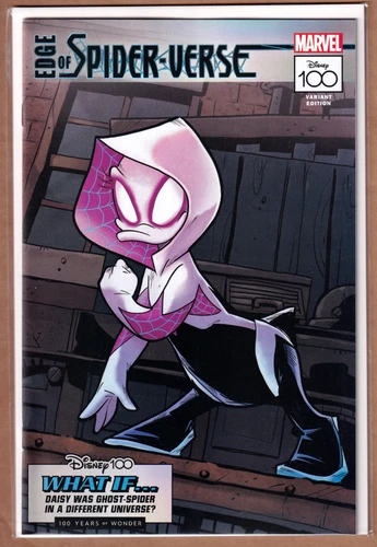 AMAZING SPIDER-MAN #32 DISNEY100 WHAT IF? EDGE OF SPIDER-VERSE 2 VARIANT 2023 NM