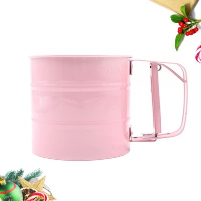Tasse Sichter Küche Sieb Sieb Sieb Mesh Hand Drücken Lour Sichter