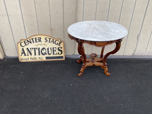 65035 Antique Victorian Walnut Lamp Table Stand