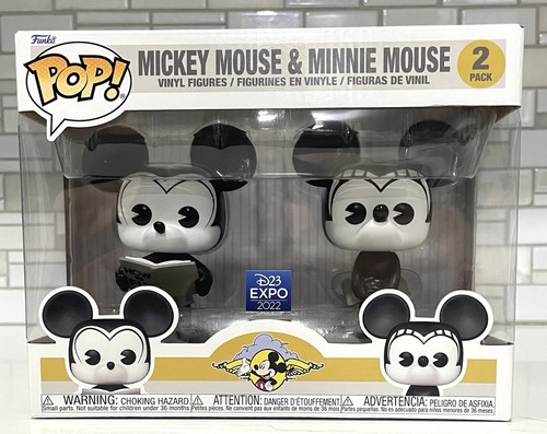 Funko Pop! Disney Mickey Mouse & Minnie Mouse  2 Pack D23 Expo 2022 - Picture 1 of 6