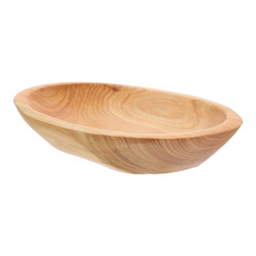Solid Wood Fruit Plate Food Serving Tray Decorative Table Centerpiece - Picture 8 of 12