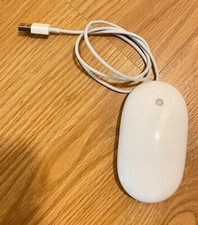 Apple Mighty Mouse Wired USB Optical Mouse White - A1152