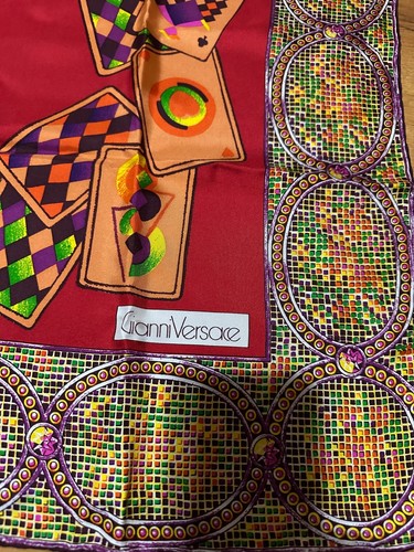 Rare Vintage Versace Women’s Silk Scarf - Picture 2 of 7