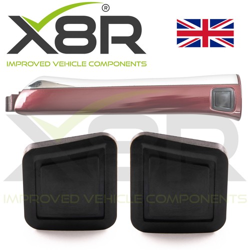 Mercedes Benz Keyless Go Door Exterior Handle Lock Button Rubber Cover X2 OS NS  - Picture 1 of 10