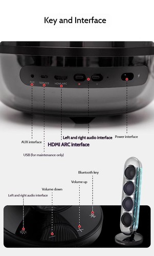 Harman Kardon SoundSticks 5 Bluetooth Speaker System RGB Desktop Subwoof Home AU - Picture 10 of 13
