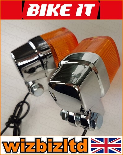 Ducati Multistrada 1000 DS 2004-2006 Chrome Body Square Clamp Type Indicators - Picture 10 of 12