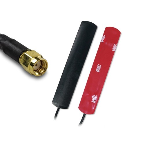 Antenna montaggio adesivo Wi-Fi dual band 2,4 e 5 GHz cavo connettore RP-SMA - Foto 4 di 4
