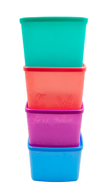 Tupperware まとめ売り Tupperware Snowflake Freezer Medium Square Round Plastic