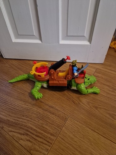 Imaginext Pirate Walking Crocodile Captain Hook Peter Pan 2015 Mattel usado - Imagen 3 de 7