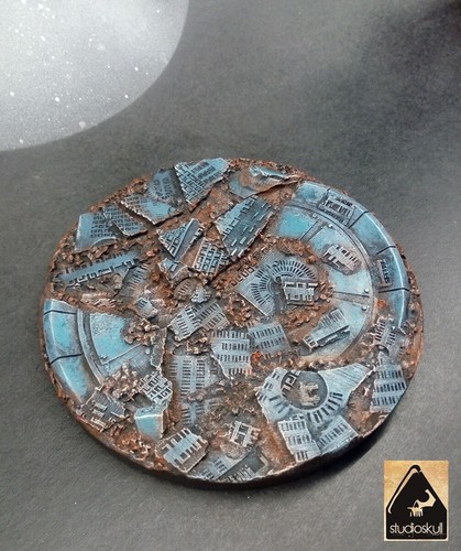 155mm ROUND RESIN BASE XENOS EMPIRE RUINS - Picture 3 of 8