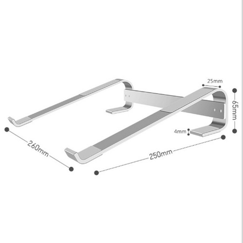 Universal Aluminum Alloy portable Slim Stand Non-slip Holder For Laptop 10“-18" - Photo 3/14