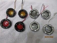 Custom Dynamics Chrome &Black ProBeam Bullet Turn Signal Front & Rear Insert Lot