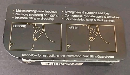 BlingGuard BlingDots Earring Supports Stabilizers 90 Disposable Cushioned Backs - Picture 3 of 12